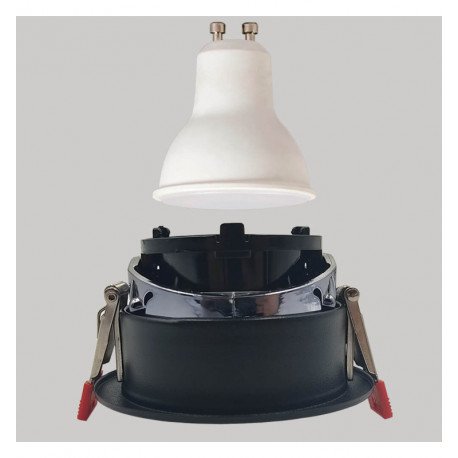 LED High Bay Circular Swivel Trim GU10-MR16 Outdoor Black Oculus