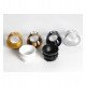 Aro circular basculante GU10-MR16 exterior negro Oculus