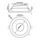 Aro circular basculante GU10-MR16 exterior negro Oculus