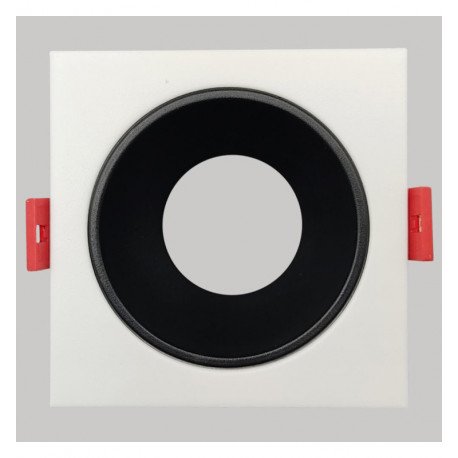 LED Square Recessed Baffle for GU10-MR16 Outdoor White