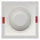 LED Square Recessed Baffle for GU10-MR16 Outdoor White