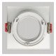 Aro cuadrado basculante GU10-MR16 exterior blanco