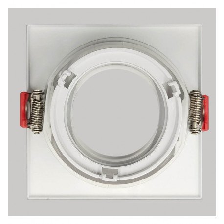 LED Square Recessed Baffle for GU10-MR16 Outdoor White