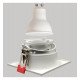 LED Square Recessed Baffle for GU10-MR16 Outdoor White