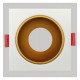 Aro cuadrado basculante GU10-MR16 exterior blanco