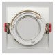 Aro cuadrado basculante GU10-MR16 exterior blanco