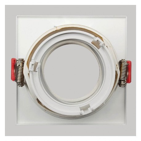 LED Square Recessed Baffle for GU10-MR16 Outdoor White