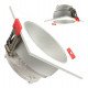 Aro cuadrado basculante GU10-MR16 exterior blanco