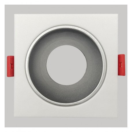 LED Square Recessed Baffle for GU10-MR16 Outdoor White
