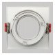 Aro cuadrado basculante GU10-MR16 exterior blanco