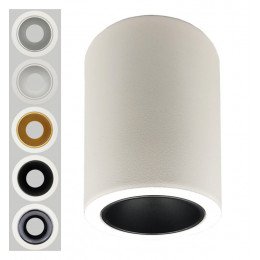 Wand-/plafondlamp led kantelbaar Oculus GU10-MR16 buiten wit