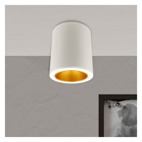 Wand-/plafondlamp led kantelbaar Oculus GU10-MR16 buiten wit