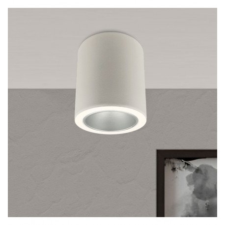 Wand-/plafondlamp led kantelbaar Oculus GU10-MR16 buiten wit