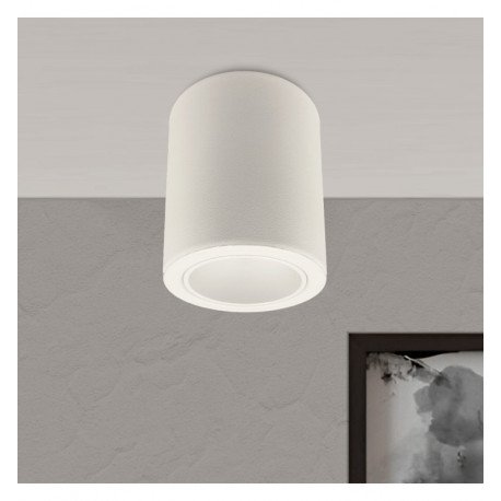 Wand-/plafondlamp led kantelbaar Oculus GU10-MR16 buiten wit