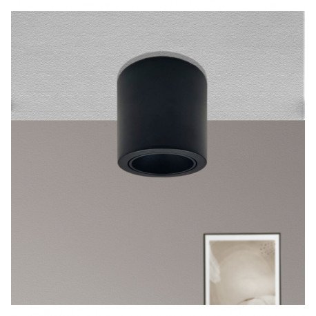 Aplique LED basculante Oculus GU10-MR16 exterior negro
