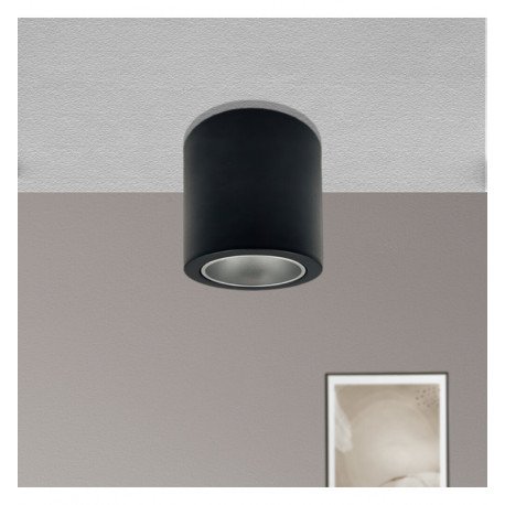 Aplique LED basculante Oculus GU10-MR16 exterior negro