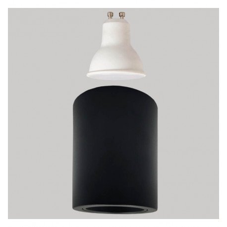 Aplique LED basculante Oculus GU10-MR16 exterior negro
