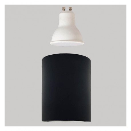 Aplique LED basculante Oculus GU10-MR16 exterior negro