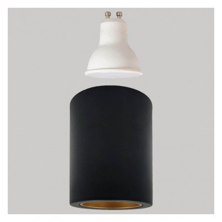 Aplique LED basculante Oculus GU10-MR16 exterior negro