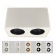 Aplique LED basculante doble GU10-MR16 exterior blanco