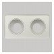 LED Wall Light Double Swivel GU10-MR16 Outdoor White