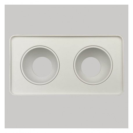 Aplique LED basculante doble GU10-MR16 exterior blanco