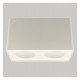 Aplique LED basculante doble GU10-MR16 exterior blanco
