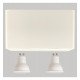 Dubbele kantelbare LED-wandlamp GU10-MR16 voor buiten wit
