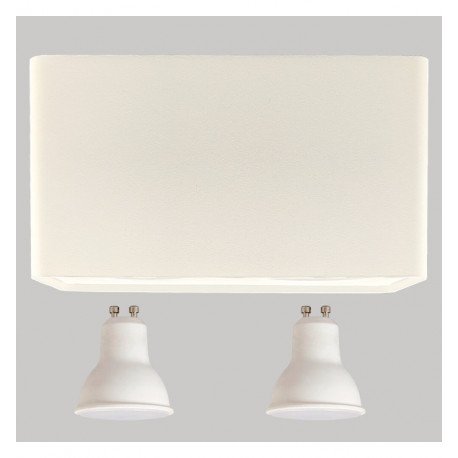 Dubbele kantelbare LED-wandlamp GU10-MR16 voor buiten wit