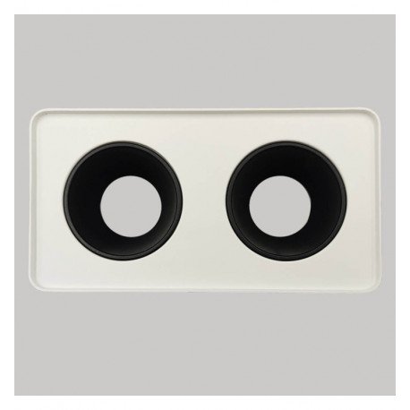 Dubbele kantelbare LED-wandlamp GU10-MR16 voor buiten wit