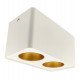 Dubbele kantelbare LED-wandlamp GU10-MR16 voor buiten wit