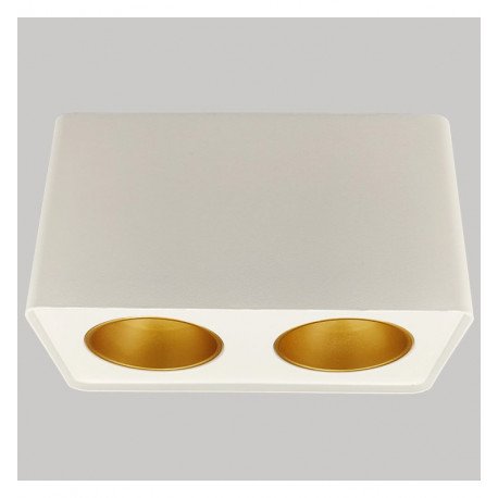 Aplique LED basculante doble GU10-MR16 exterior blanco