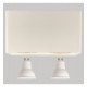 Aplique LED basculante doble GU10-MR16 exterior blanco