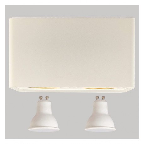 Dubbele kantelbare LED-wandlamp GU10-MR16 voor buiten wit