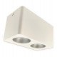 Aplique LED basculante doble GU10-MR16 exterior blanco