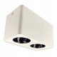 Aplique LED basculante doble GU10-MR16 exterior blanco