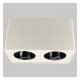 Aplique LED basculante doble GU10-MR16 exterior blanco
