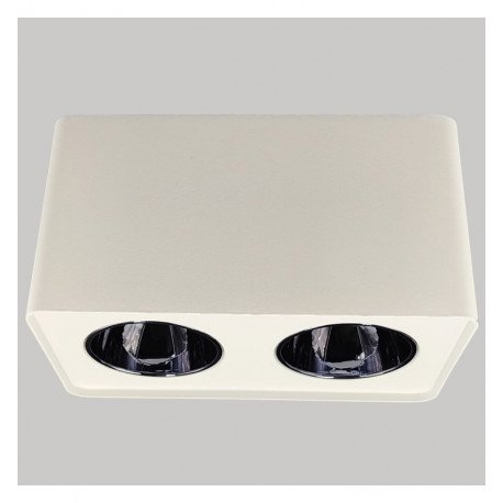 Aplique LED basculante doble GU10-MR16 exterior blanco