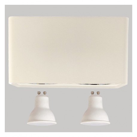 Dubbele kantelbare LED-wandlamp GU10-MR16 voor buiten wit