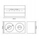 Aplique LED basculante doble GU10-MR16 exterior blanco