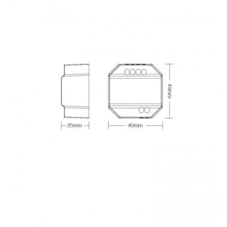 TRIAC 220V RF Push Dimmer regelaar met 2,4GHz afstandsbediening
