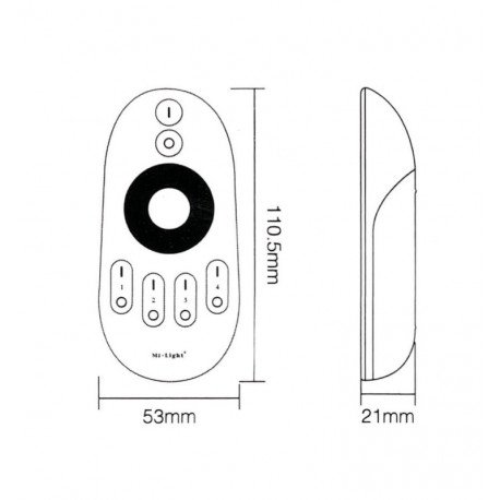 LED TRIAC 220V RF Push Dimmer Regulator Kit 2.4GHz Remote
