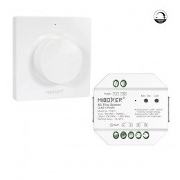 LED TRIAC 220V RF Push Dimmer Regulator with 2.4GHz Remote