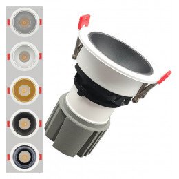 Inbouw downlight led 15W kantelbaar Oculus wit CRI+92 UGR13