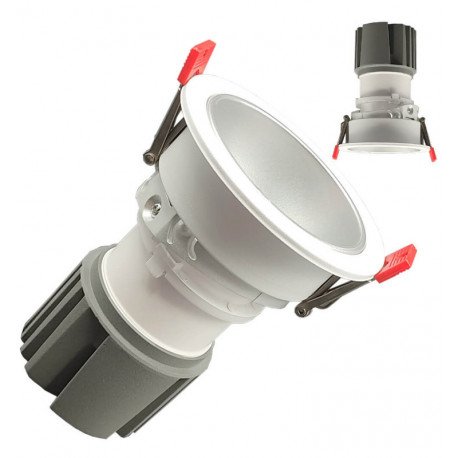 LED Downlight 15W Tilting Oculus White CRI+92 UGR13