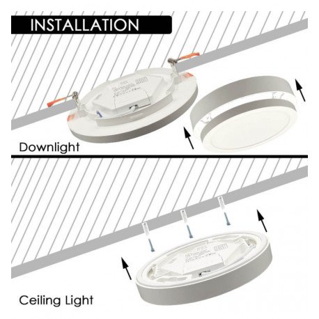 Downlight LED circular BONN 8W ajustable 5CCT IP44