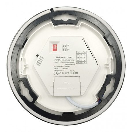 Downlight LED circulair BONN zwart 12W dimbaar IP44 5CCT