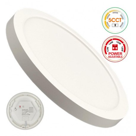 LED Downlight Circular BONN 18W Adjustable 5CCT IP44