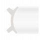 Led-moldingset polystyreen Curve dubbele lichtlijn 2 m