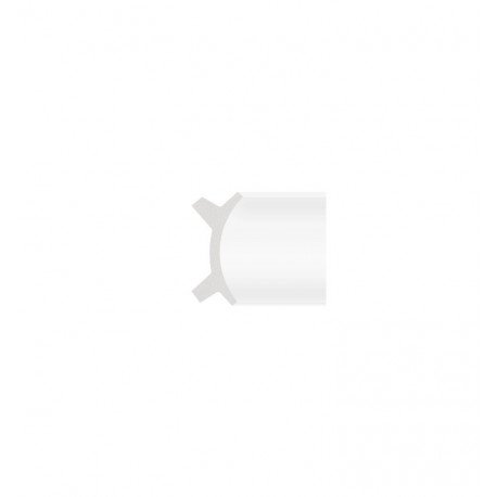 Led-moldingset polystyreen Curve dubbele lichtlijn 2 m